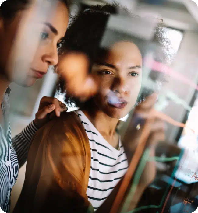 women working in the office